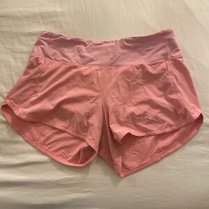 Lululemon pink tall size 6 shorts